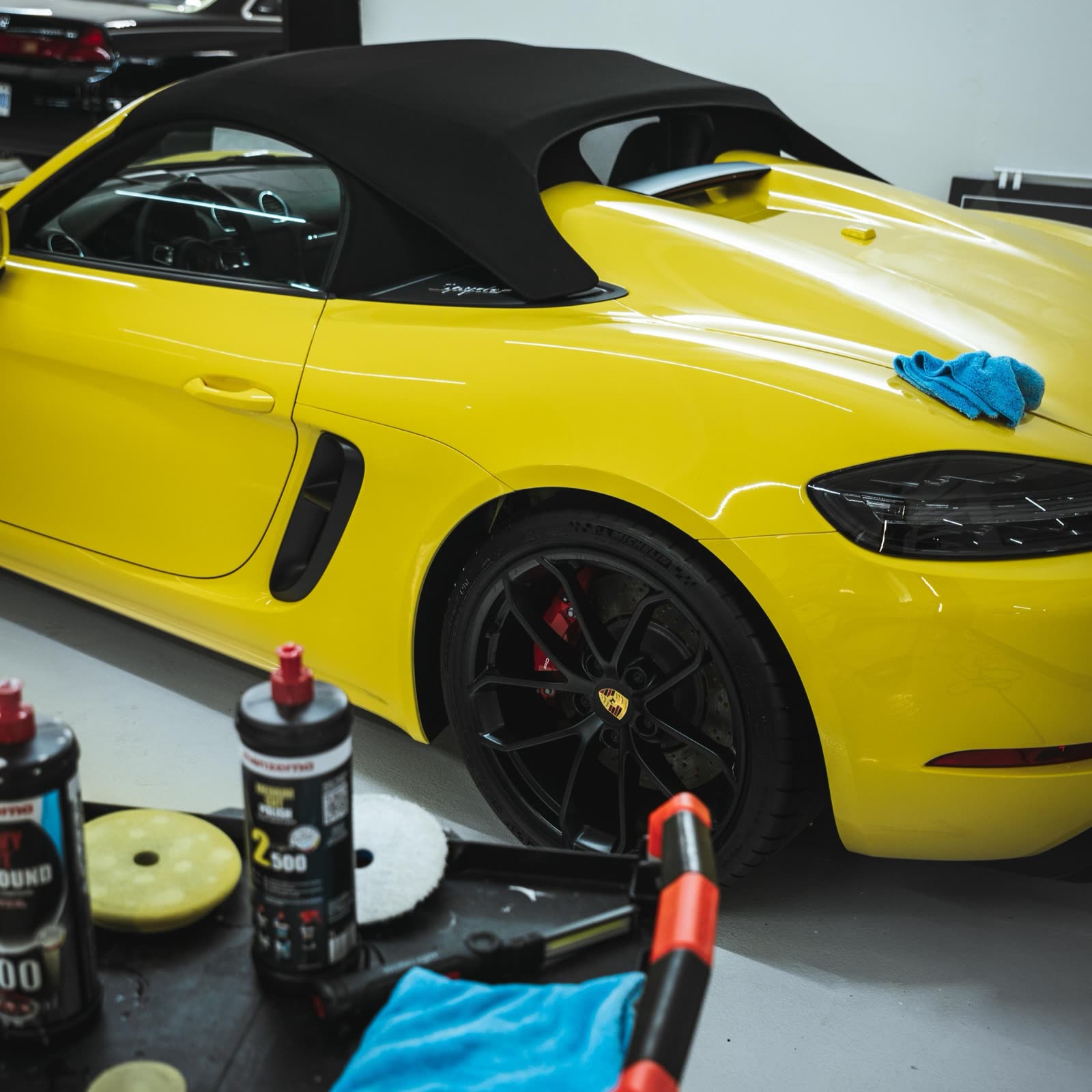 A car paint corrected and polished by Alphashine